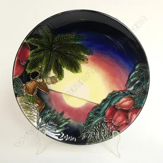 A Moorcroft year plate 2000,  Birth of Light, numbered 408/2000,